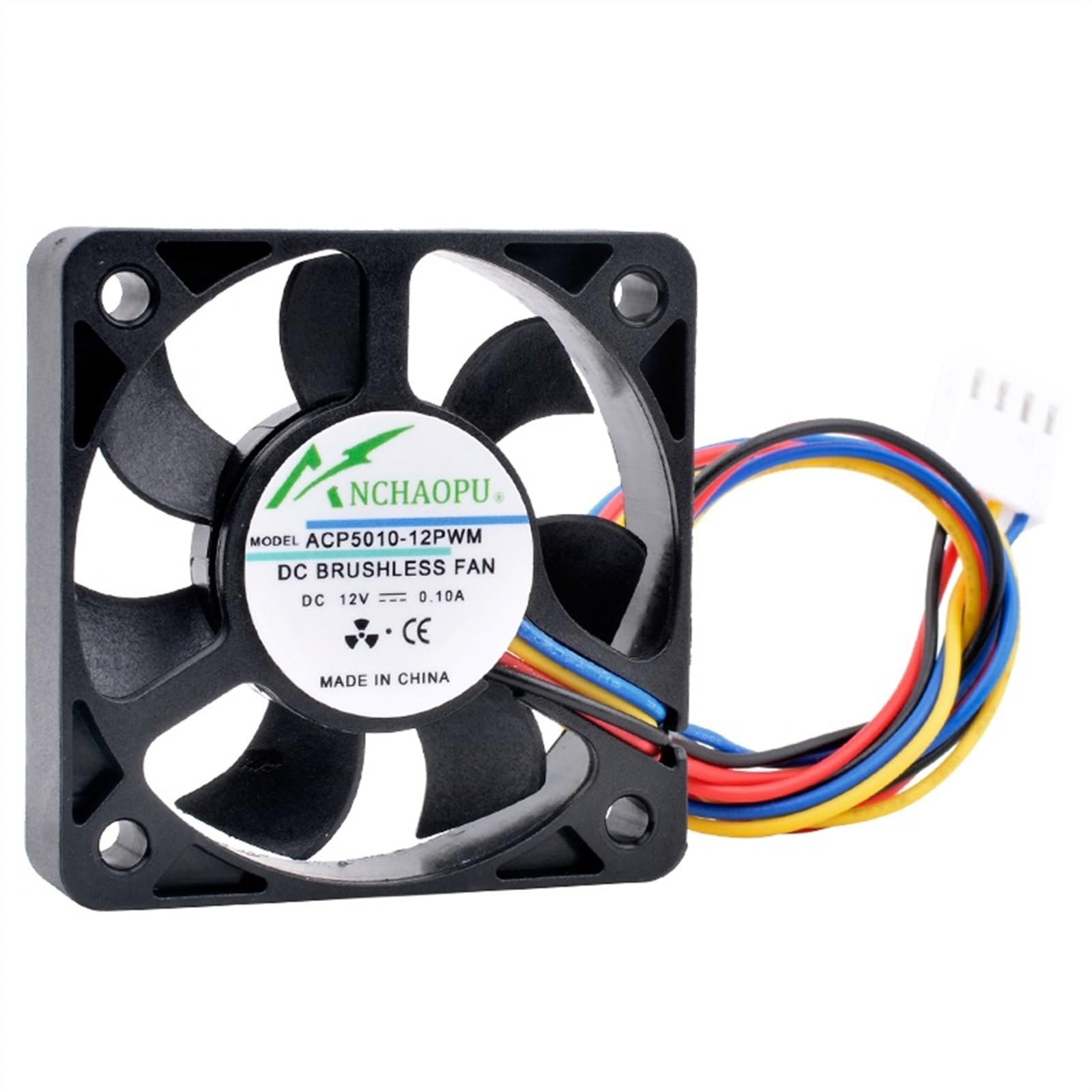 FCARUMIQP ACP5010-12PWM 5cm 50mm Fan 50x50x10mm 5010 DC12V 0.10A 4pin Cooling for The CPU of The of The Chassis