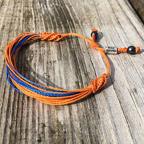 Netherlands National Soccer Team Bracelet In Dutch Team Colors Orange And Blue For Men And Women - Nylon Cord Sports Fan Bracelet #TOP1