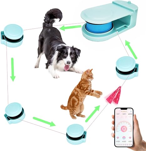 DC-1 Dog Toys for Large Dogs，Lure Coursing Machine,Dog Chase Toy Motorized Line，Dog Agility Course Backyard Set，Dog Toys