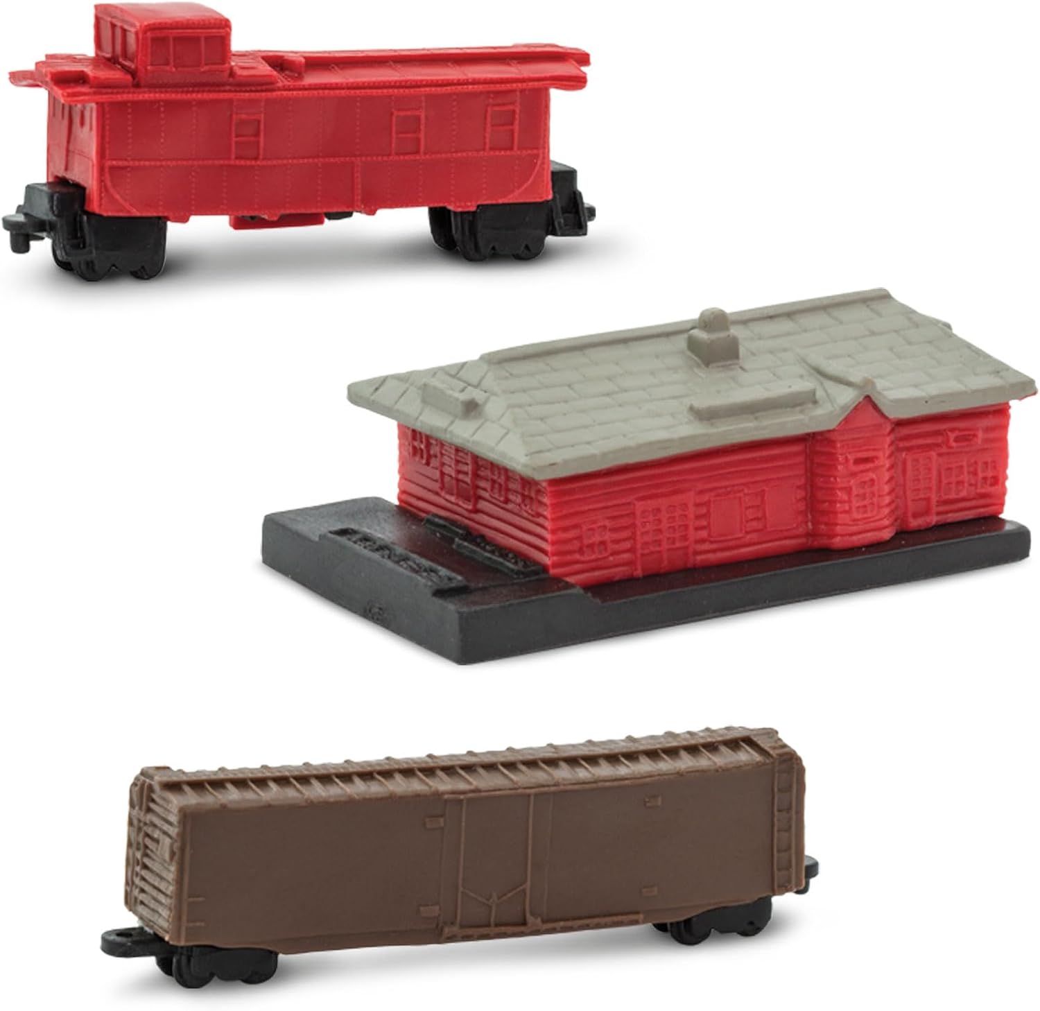 Safari Ltd Trains TOOB con 11 figuras conectables pintadas a mano ...