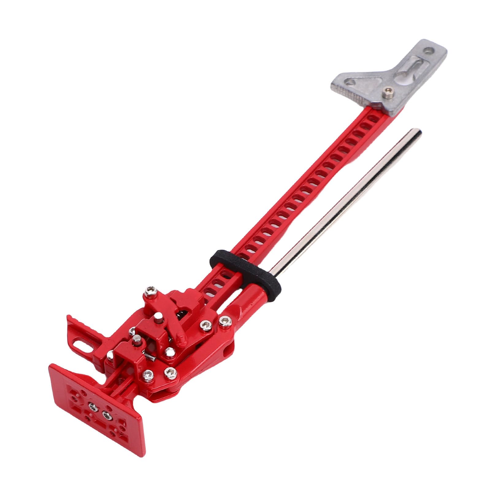Tomantery RC Crawler Car Lifting Jack Durable Aluminium Alloy 1/10 Scale Slideable Jack Tool for Enthusiasts (Red)