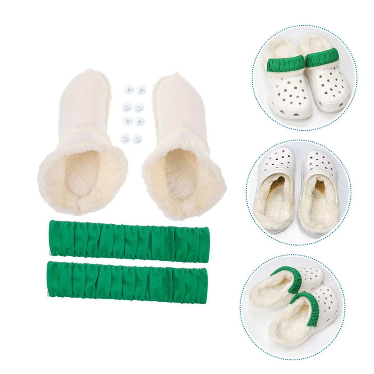 4pares Plantillas De Desmontables Para Zapatos Forro De Pelusa Inserciones De Invierno Para y Días Fríos