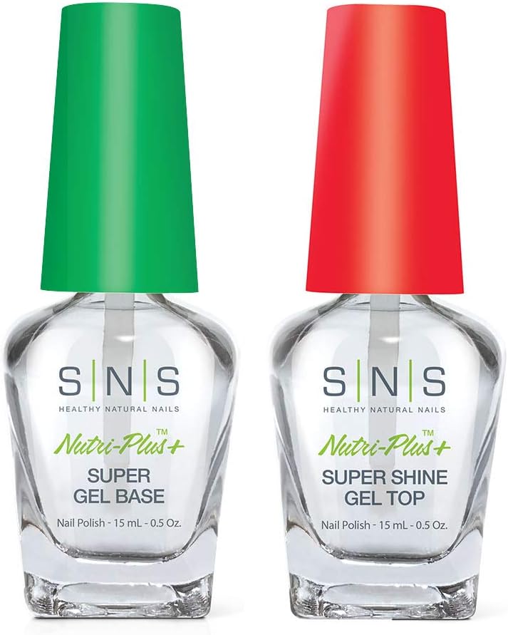 Nails Dipping Powder Liquid Set of 2 (0.5oz) - Gel Base, Gel Top