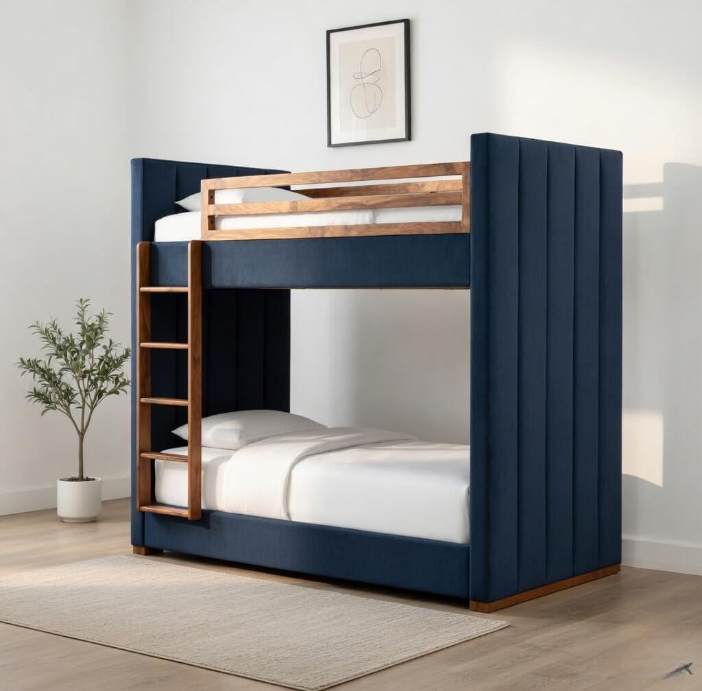 STRATA FURNITURE Solid Sheesham Wood Double Bed with 2 Drawer Storage | Wooden