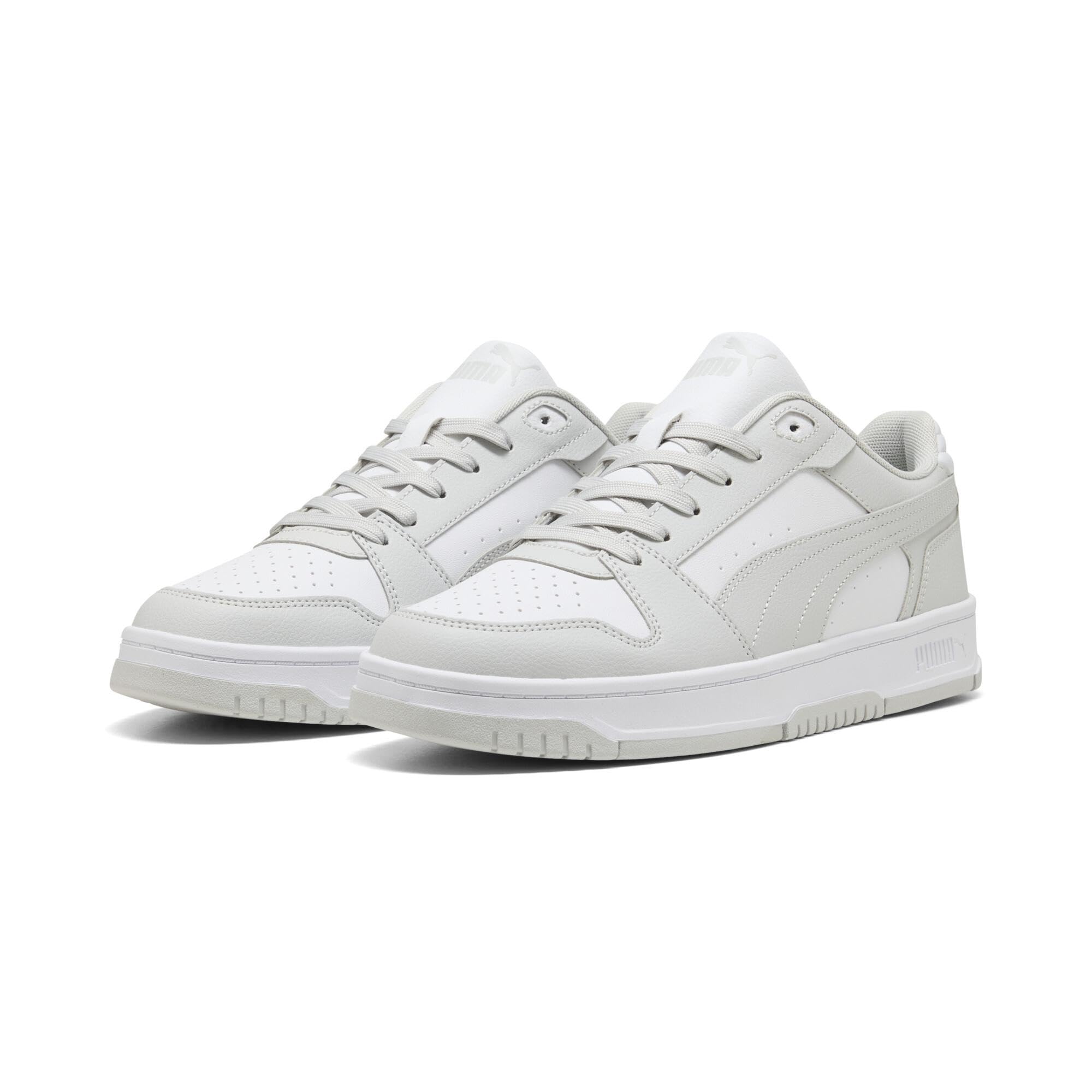Puma Unisex Rebound SLAM LO Sneaker, Glacial Gray White, 45.5 EU