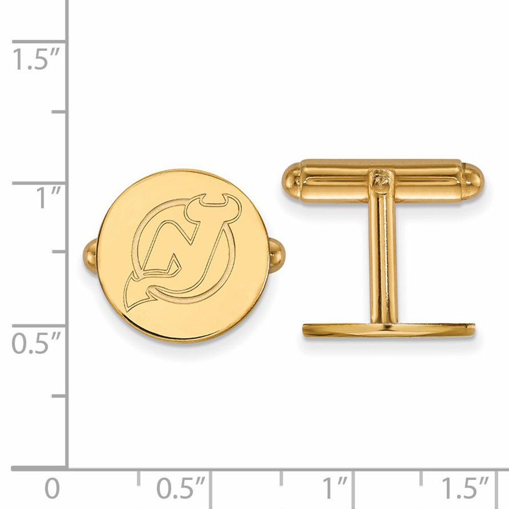 New Jersey Devils Cufflinks (Gold Plated)