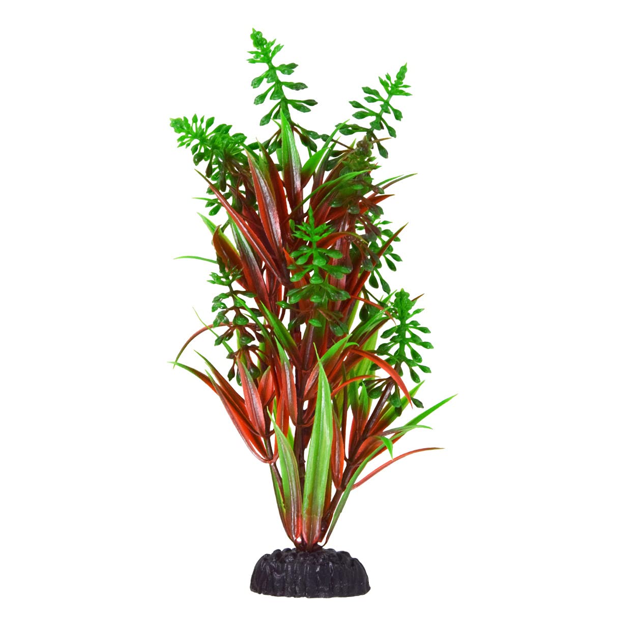 Underwater Treasures Dragon Leaf - Green Tip Plastic Plants