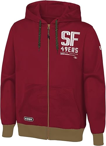 Miniatura 4 de Outerstuff NFL - Sudadera con capucha de forro polar con cremallera completa para hombre