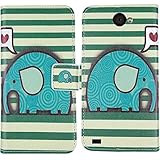 Gukas Flip Premium PU Leather Card Slot Protector Phone Case for Unimax UMX U683CL 5' Cover Etui...