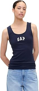 Womens Ribbed Tank Top Logo