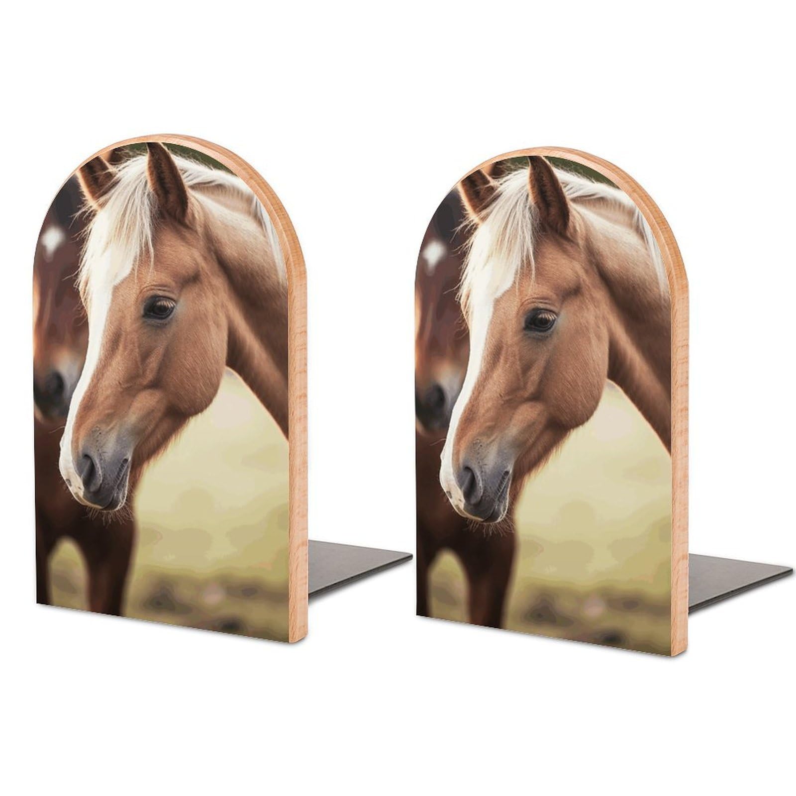 Serre-livres réglables imprimé cheval, le cadeau idéal pour lecteurs