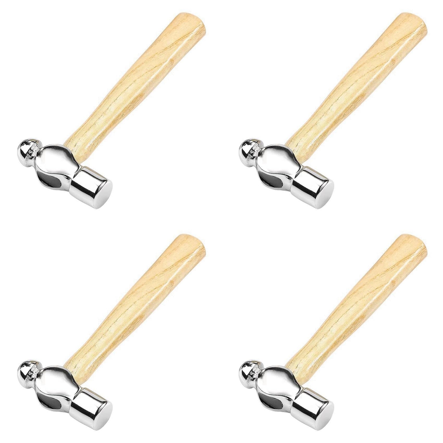 Jnchdghwa As Shown 4X Wooden Handle Round Hammer Home Installation Small Hammer Walnut Hammer 0.25P Woodworking Hammer Mini Hammer