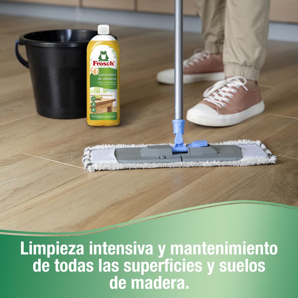 Frosch Limpiador Ecológico de Madera 750ml Spray - Limpieza y Mantenimiento Suelos y Superficies Madera - Fórmula Pino y Naranja - Elimina Manchas Difíciles — view 7