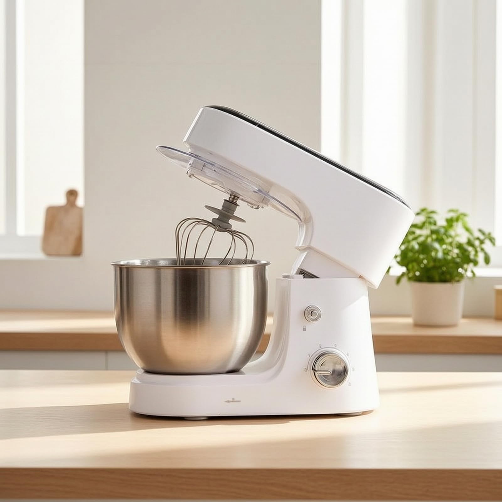 Impastatrice Planetario Robot da Cucina con Ciotola Regolabile Elettrodomestico per Pasticceri Amatoriali, Famiglie