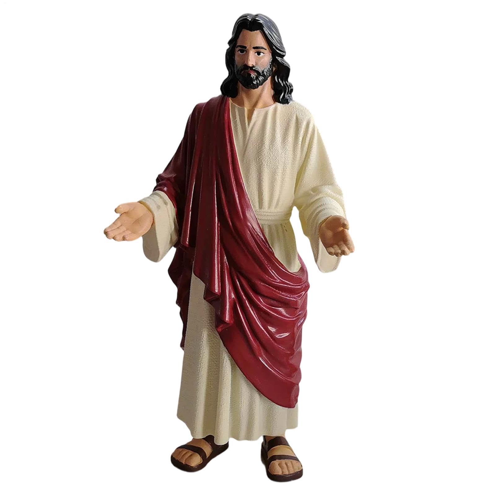 Figurines Jésus Christ de maison et sculpture religieuse pour bureau ou prière en chambre