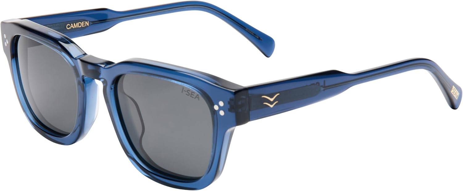 I-SEA Unisex Sunglasses - Camden (DARK SEAS/SMOKE POLARIZED) - Image 2