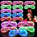 Light Up Glasses 40Pack LED Glasses Glow In The Dark Party Supplies Easter Party Favors for Kids/Adults Shutter Dhades St.Patrick's Day Glow Glasses for Carnival Birthday Party Pack
