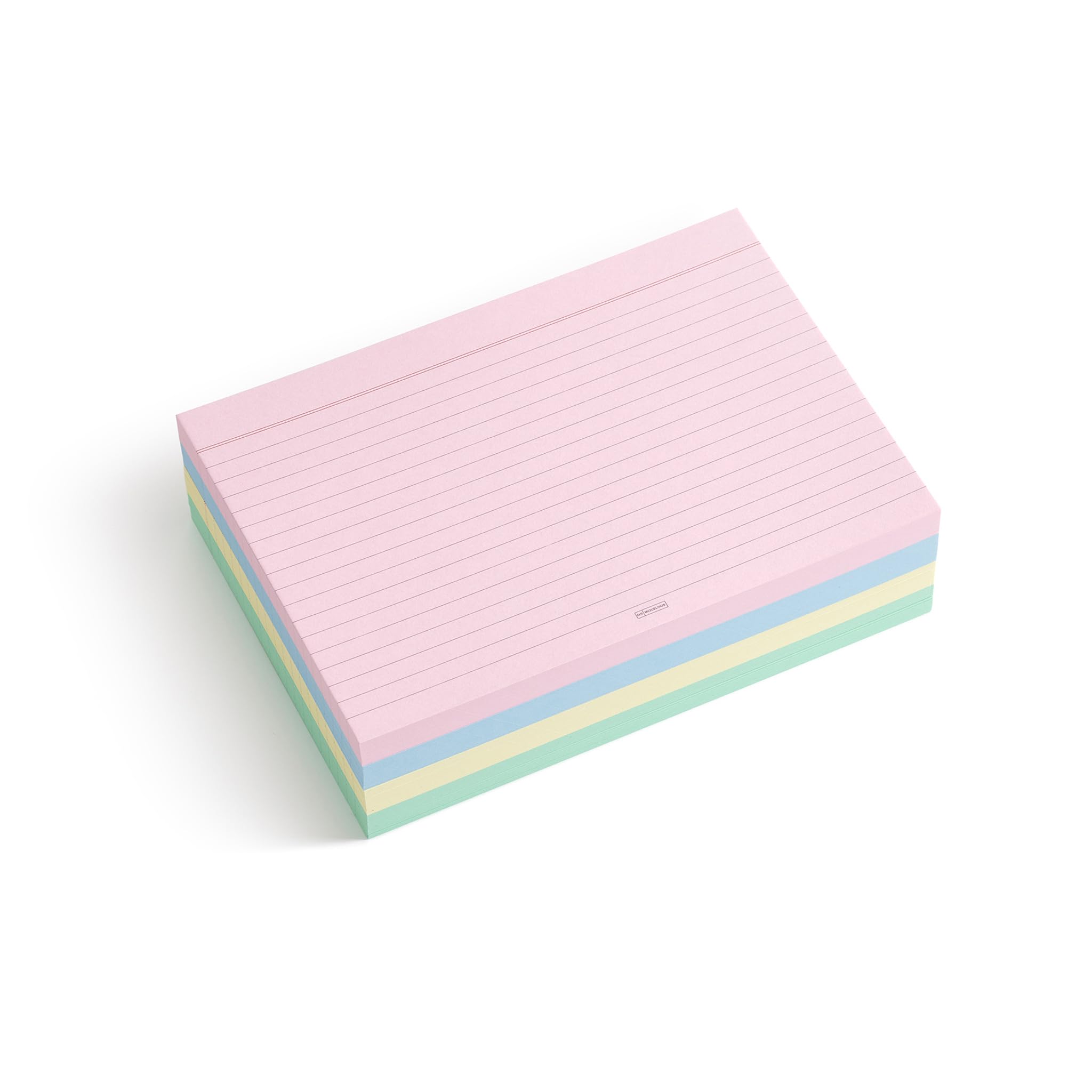 Miquelrius – Karteikarten, Lernkarten, 200 Notizkarten, horizontal liniert, A5-Format, 148 x 210 mm, 200 g/m² Offset-Kartenpapier, Pastellfarben