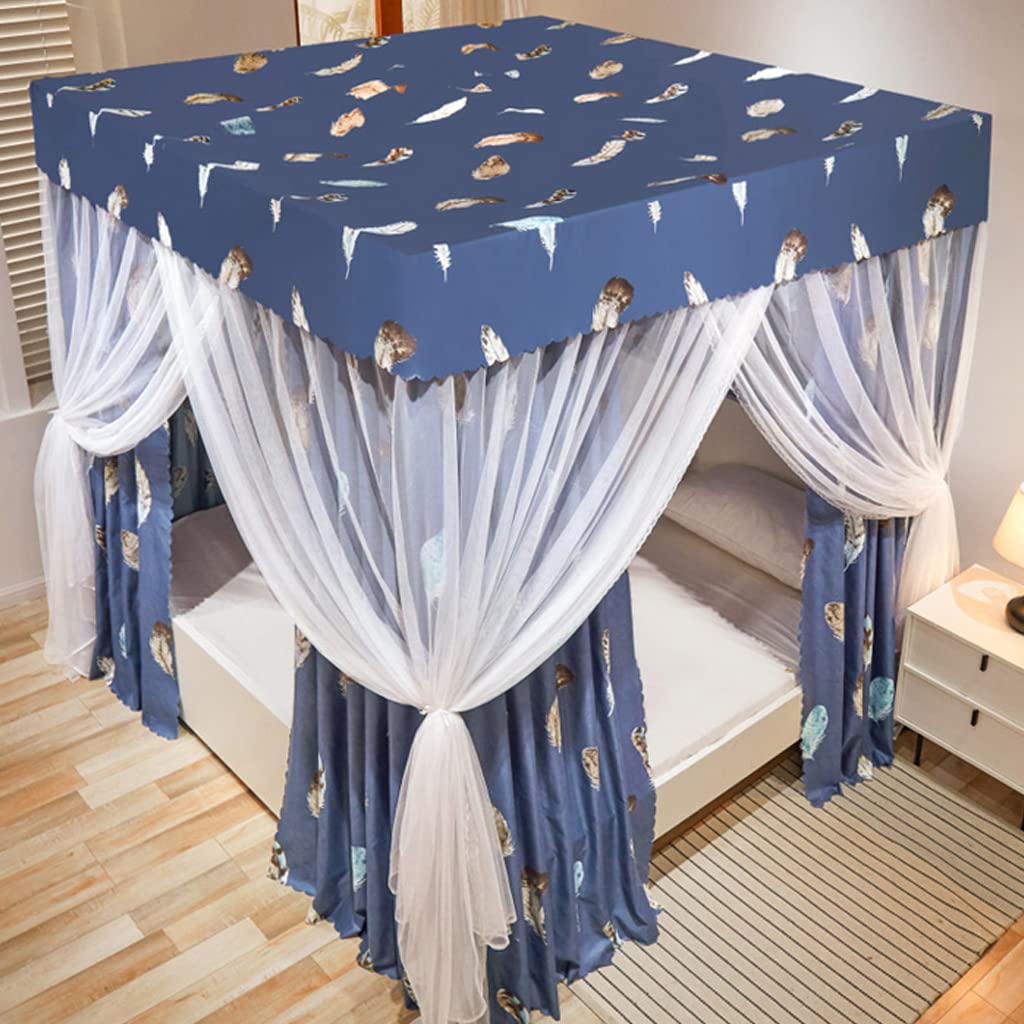 Simpatica Tenda a baldacchino a baldacchino a baldacchino a 4 Angoli per Ragazze e Ragazzi, Camera da Letto per Bambini, Decorazione per Letti Singoli (Giallo-Girasole, e baldacchino, Letti