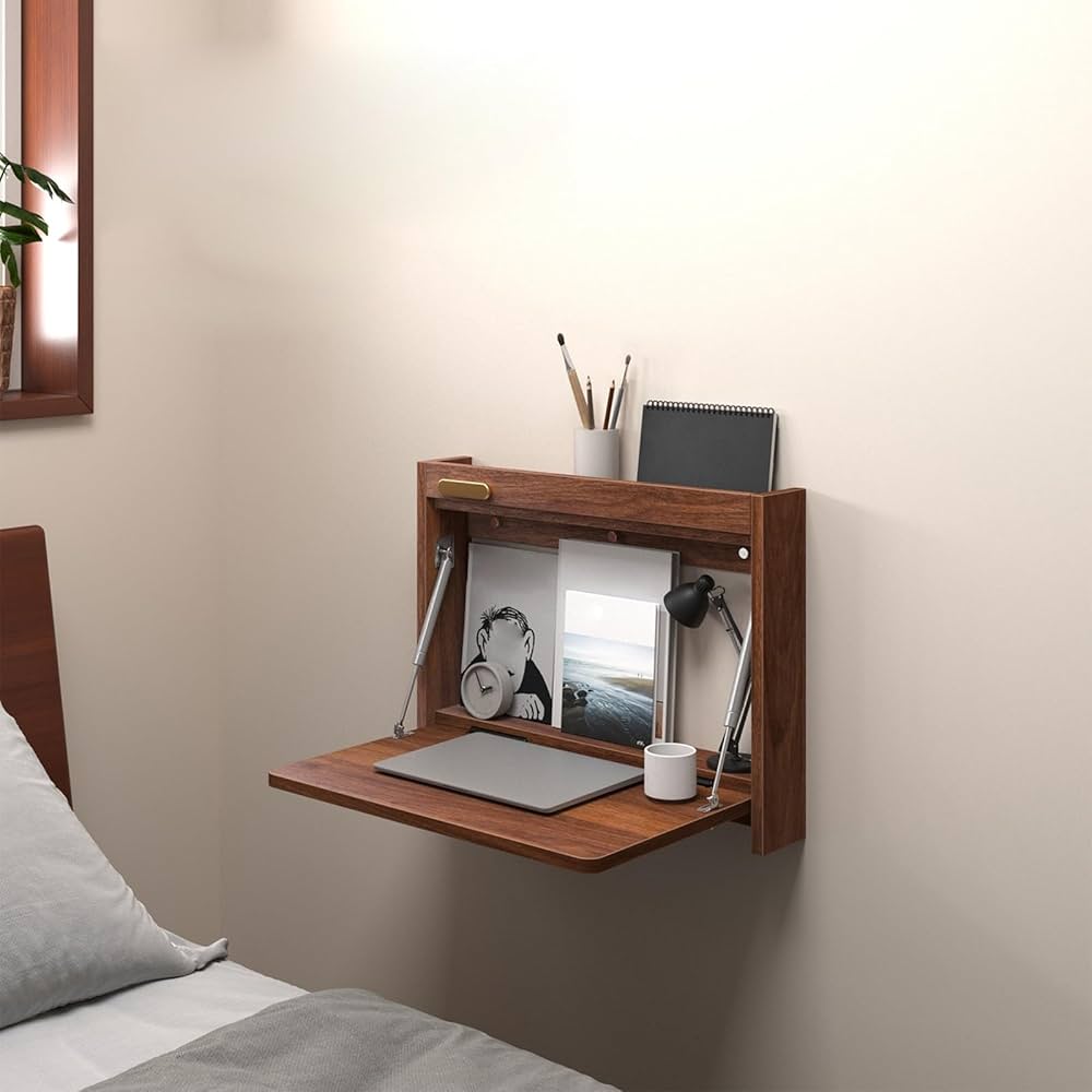 ZAWQFDZ Folding Wall Table, Wall Mounted Folding Table