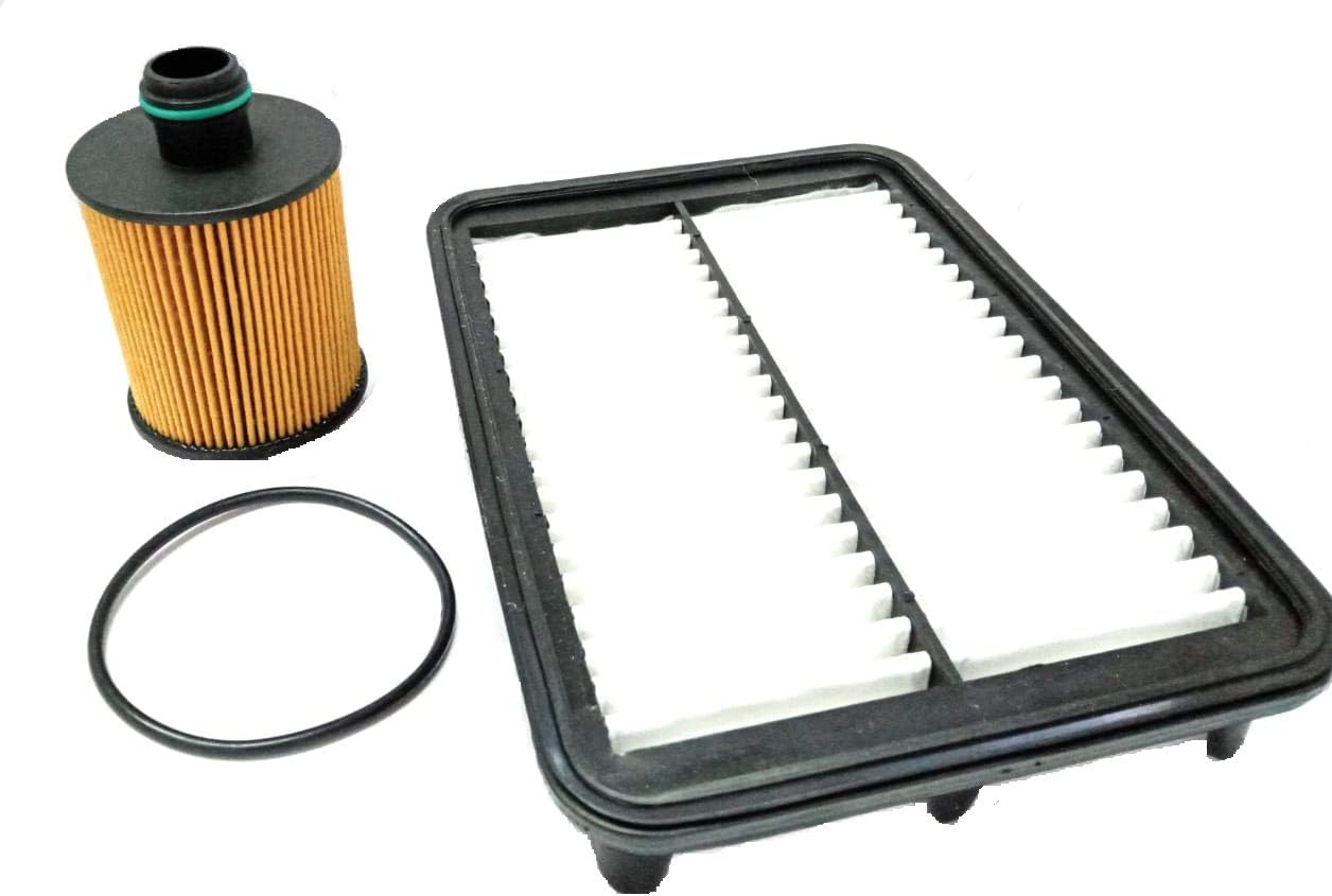 CAR ENGINE AIR FILTER+OIL FILTER SET OF 2 PCS COMPATIBLE WITH BEAT DIESEL