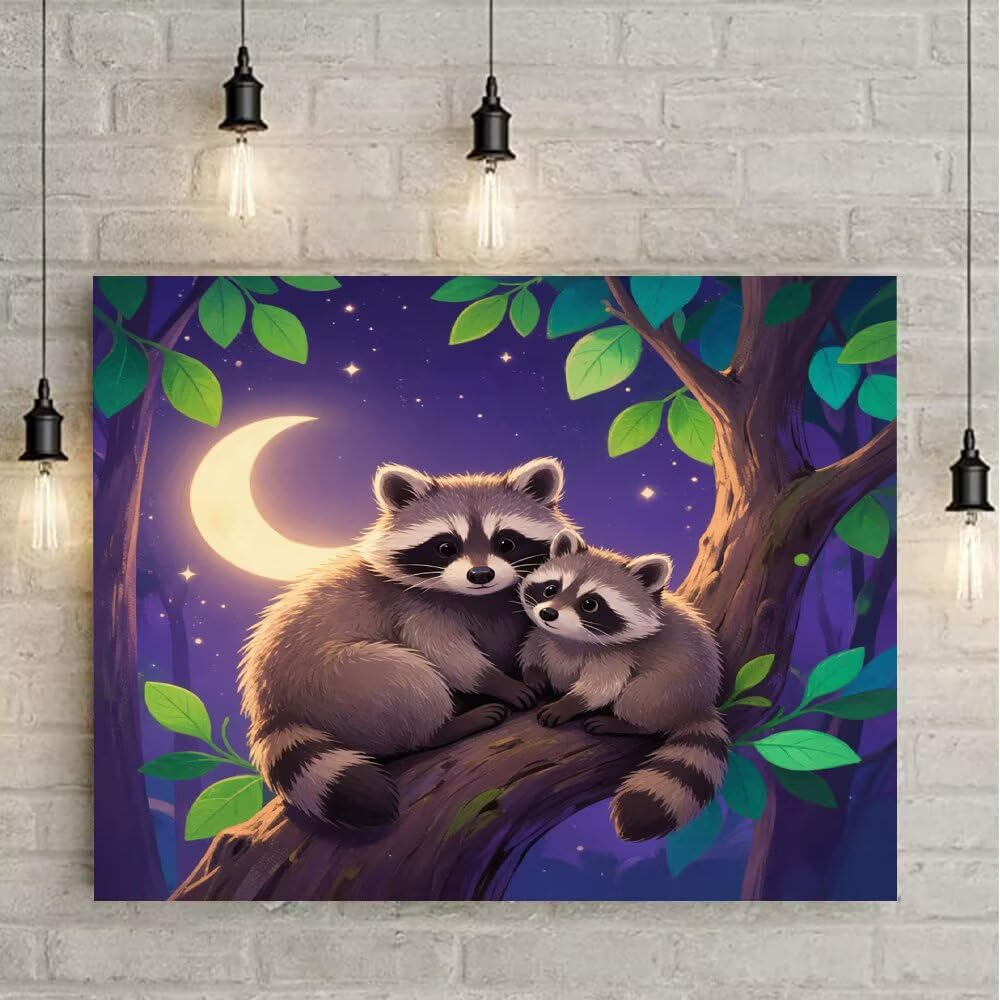 Diamond Painting Kit Completo Procione Quadri con Perline 90x60cm Q-C47LK