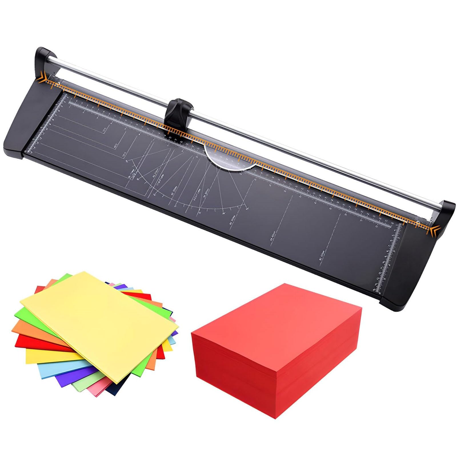 Taglierina manuale rotativa per carta, resistente, per carta, cartoncino, PVC, soluzione di taglio di precisione