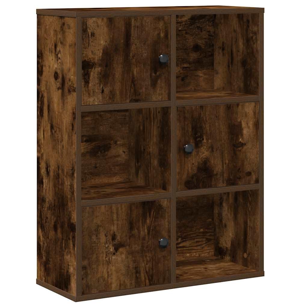 Generisch Bücherregal Räuchereiche 60x24x76,5 cm Holzwerkstoff,Möbel,Regalsysteme,Bücherregale Bücherschränke-860386