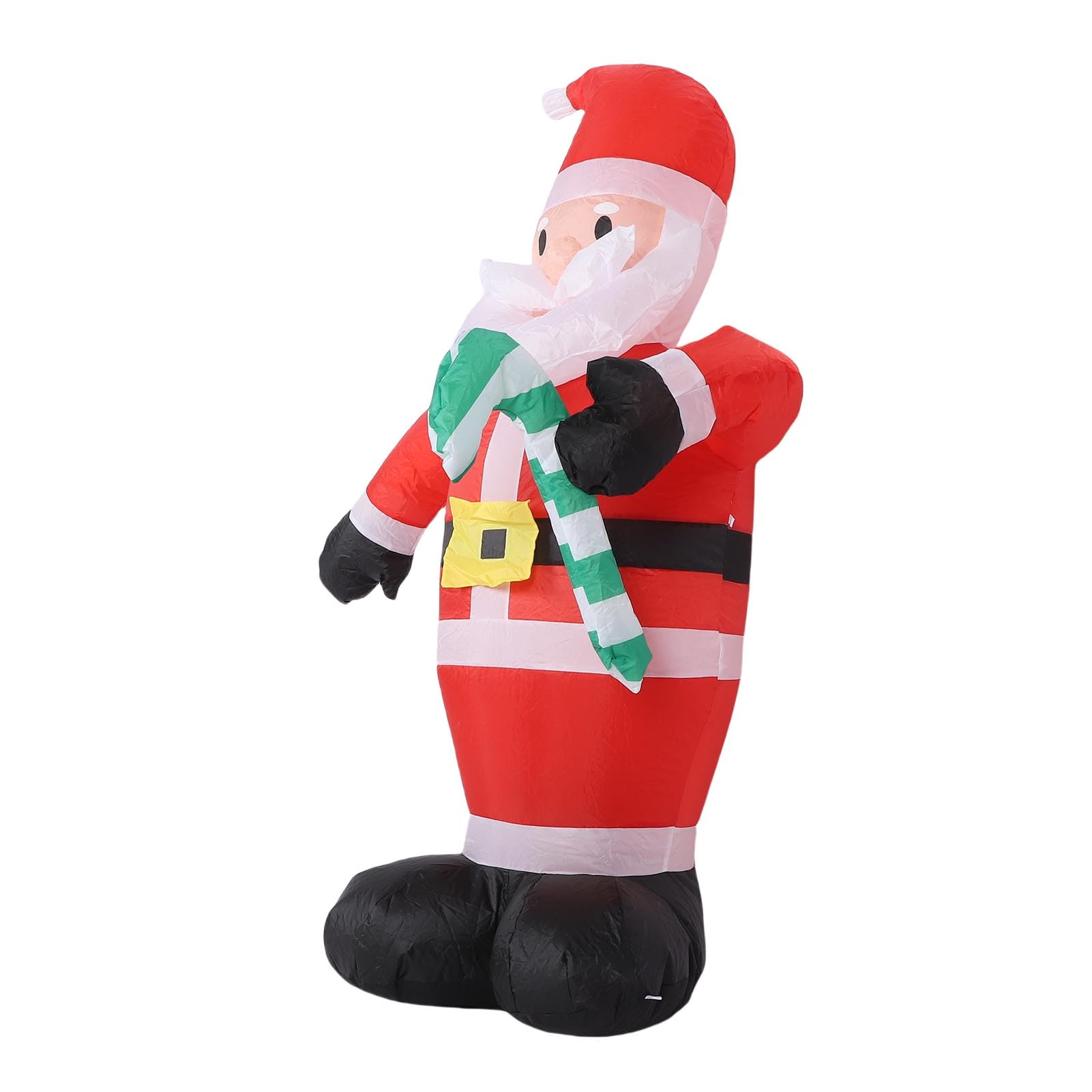 Père Noël Gonflable de 3,9 Pieds avec Canne en Bonbon, imperméable, Polyester 190T, éclairage LED, décoration de Cour de noël pour la Maison et la fête en Plein air