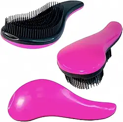 Escova de Cabelo, Magica, Cabelo Liso, Crespo, Escova Magica Desembaraçadora, Alisa, Anti-Quebra, Pontas Flexíveis, (Cores Sortidas)