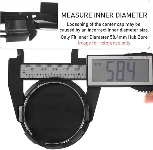 Miniatura 3 de RTrhinoTuning 4 tapas centrales de rueda de 2.575 in compatibles con Edge Escape Explorer Flex Ranger MKX MKZ Avalon Camry Highlander Matrix Sienna