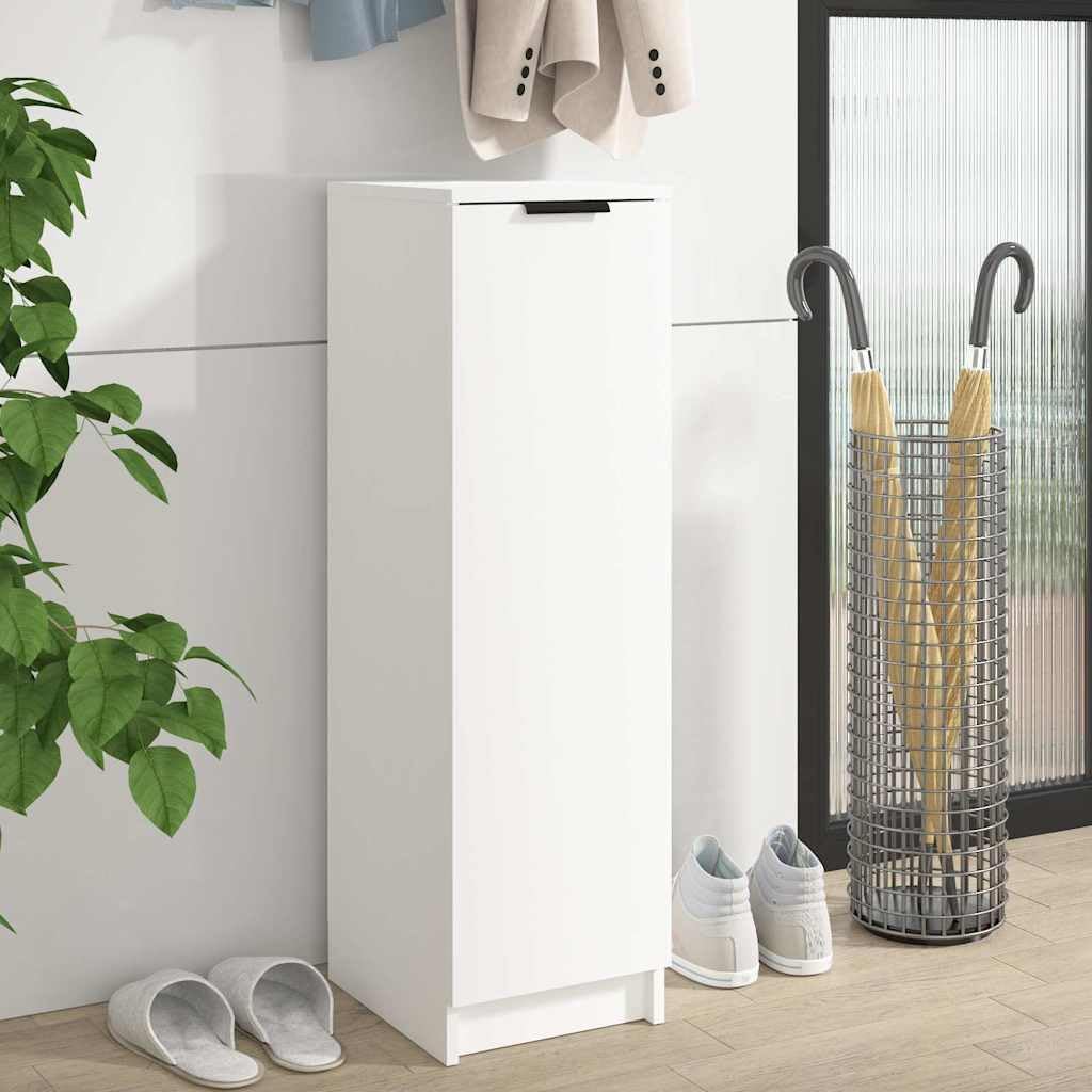 vidaXL Schuhschrank Schuhregal Schuhablage Schuhständer Schuhaufbewahrung Schuhtruhe Schuhorganizer Flurschrank Weiß 30x35x100cm Holzwerkstoff