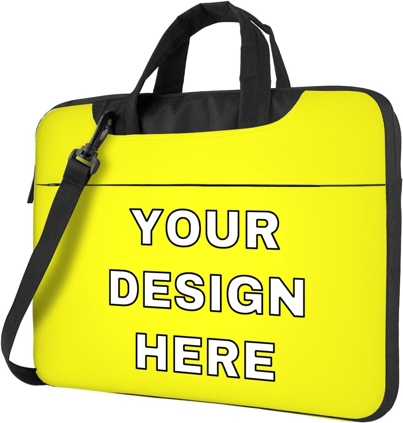 Custom Laptop Bag Messenger & Shoulder Bags Add Photo Text Computer Carrying Case with Strap