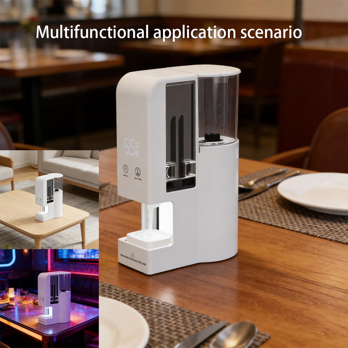 Dispenser per asciugamani caldi, riscaldamento rapido in 5 secondi, temperatura costante di 55 °C, avvisi vocali intelligenti, ideale per spa domestica, cura della pelle e pulizia quotidiana