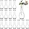 ZOOFOX Set of 16 Glass Bud Vase, Small Vases for Single Rose, Clear Glass Flower Bottle for Rustic Wedding Centerpieces, Home