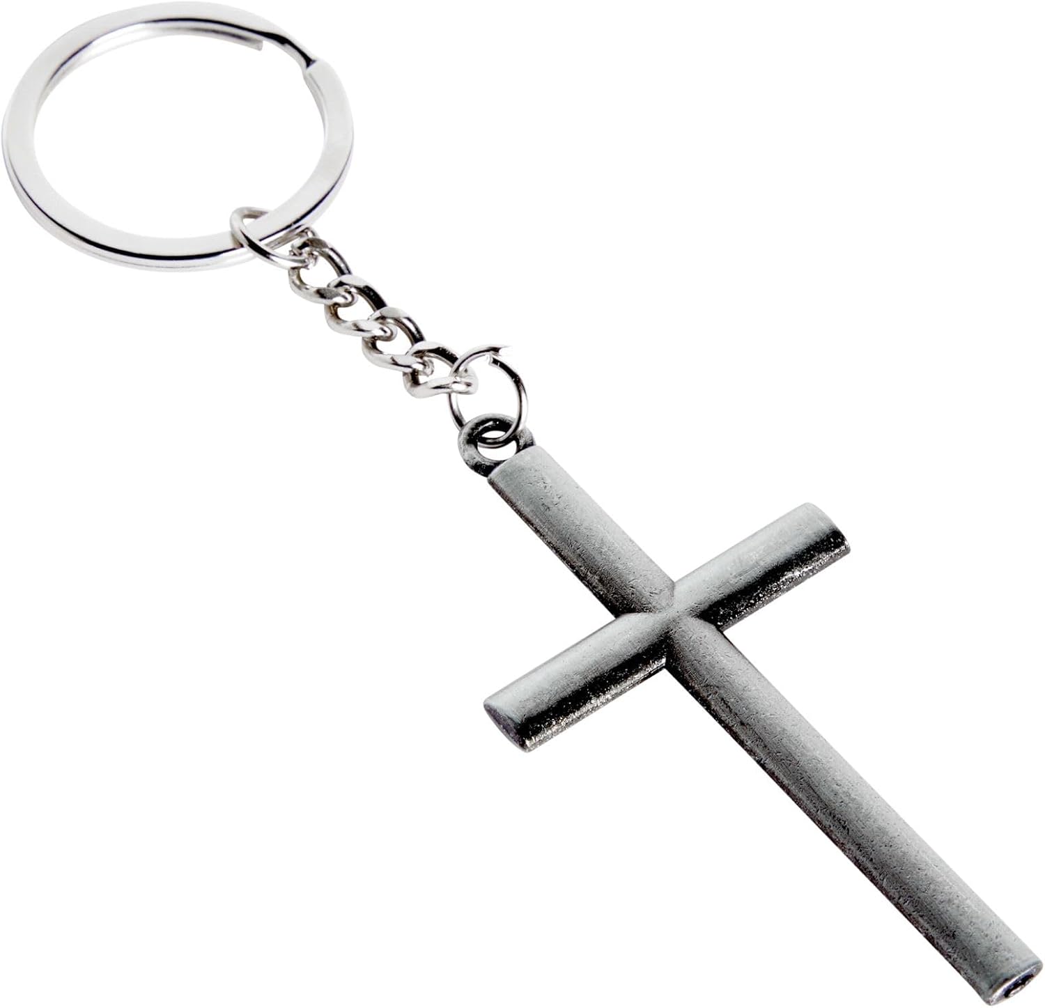 Juvale Cross Keychain Set - Bulk Metal Cross Keychain Party Favors - Christian Gift Ideas - Small, Zinc Alloy, 12-Pack, Silver, Gold & Copper - Image 9