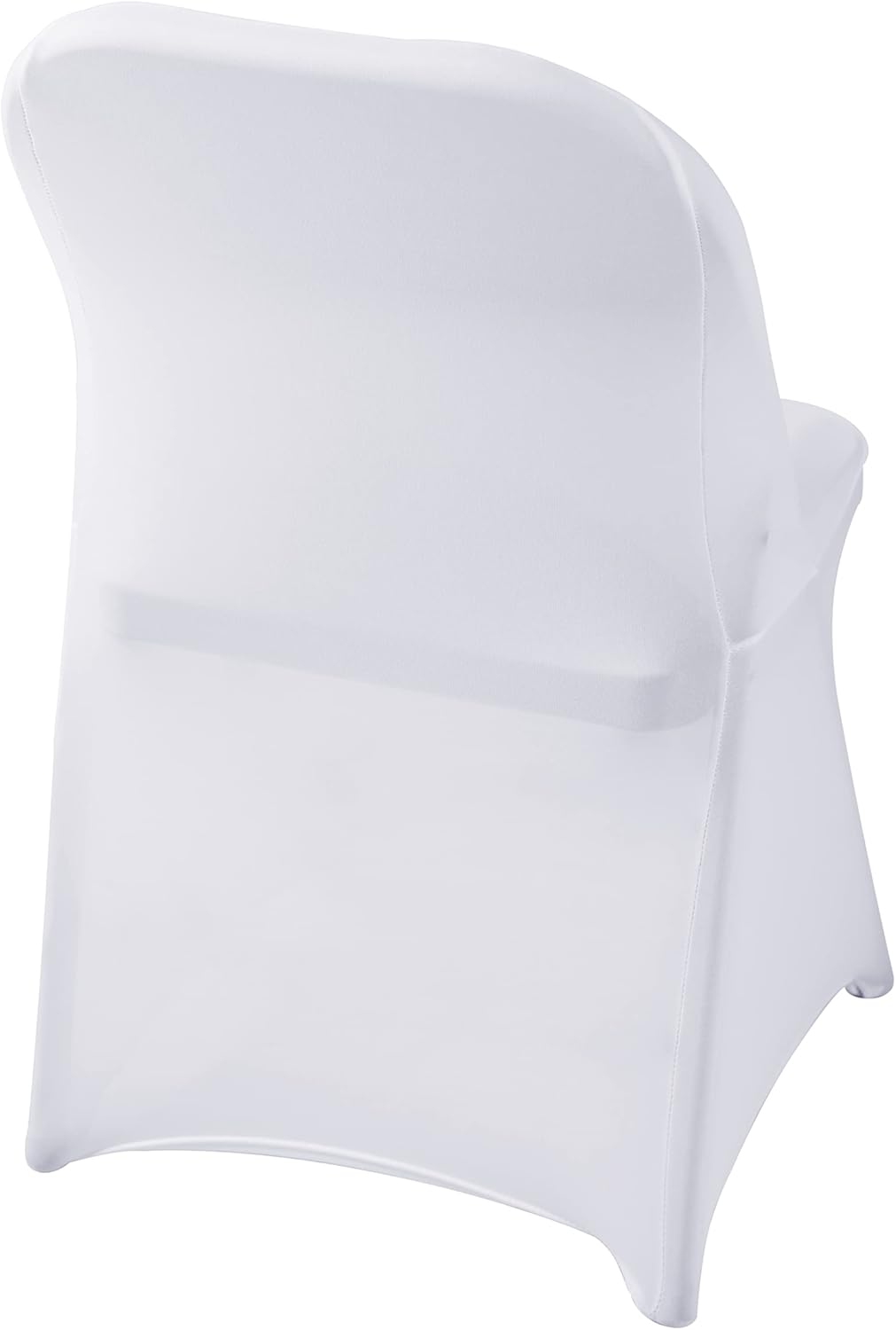 Spandex Chair Cover,12PCS,Living Room Folding Chair Covers,Removable Chair Covers Washable Protector Stretch Chair Cover for Party, Banquet,Wedding Event,Hotel(White)