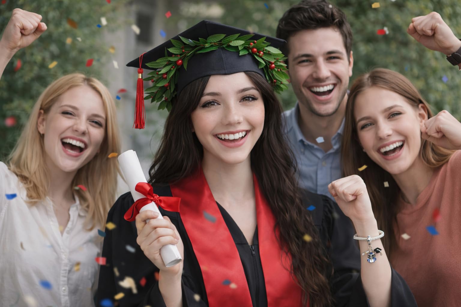 Colgante Charm Graduación Compatible Todas Marcas Diploma Búho Pergamino Sombrero Libro Corazón Estrella Cumpleaños Aniversario Colgantes