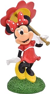 Disney Minnie Mouse with Parasol Everyday Outdoor Garden Statue, 10 inch...