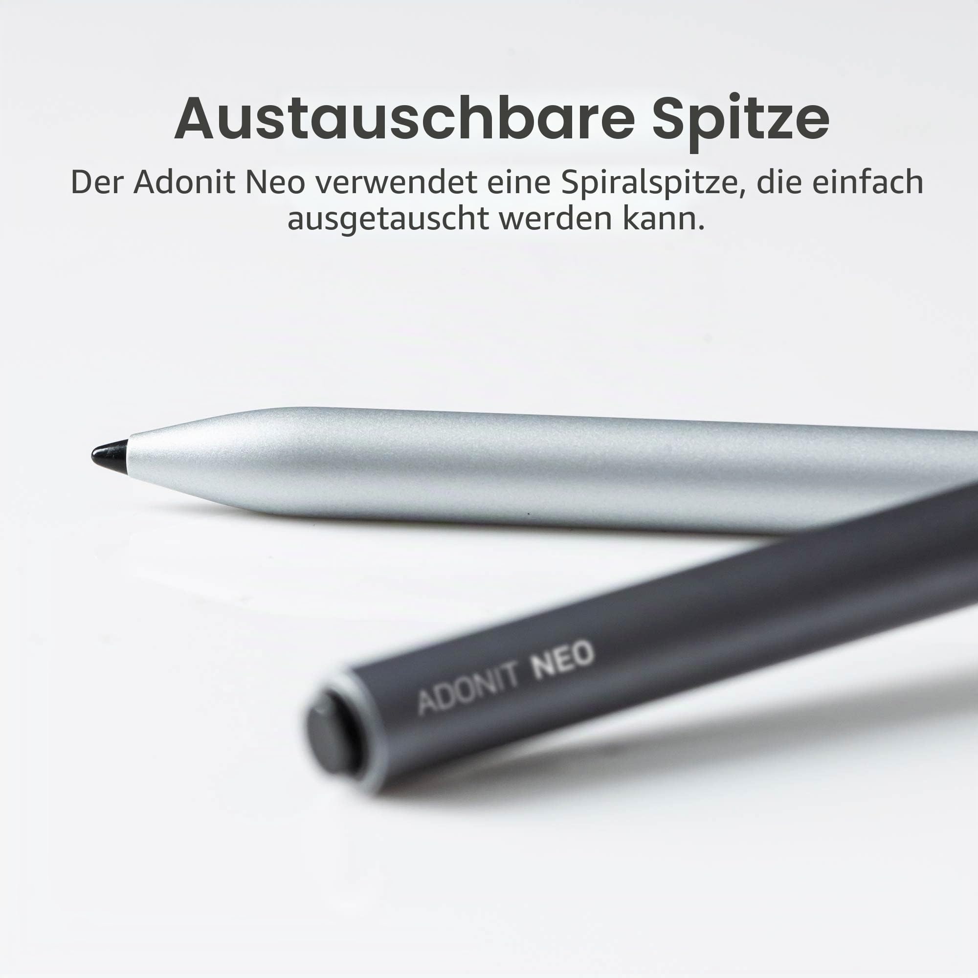 adonit Neo Stylus Apple Digitaler Stift wiederaufladbar Spacegrau