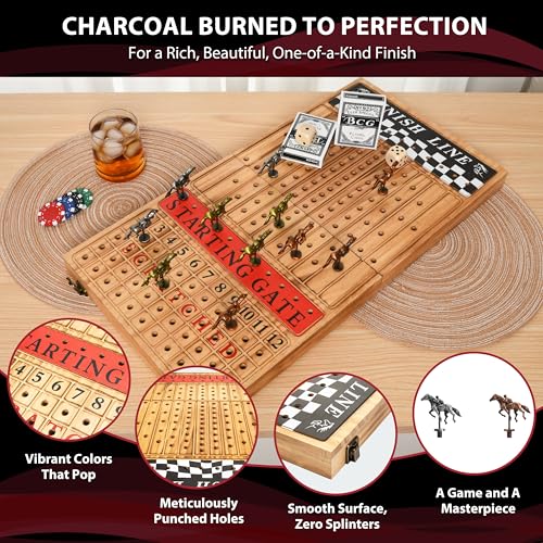 Juego de mesa Horse Racing Board Game miniatura 4