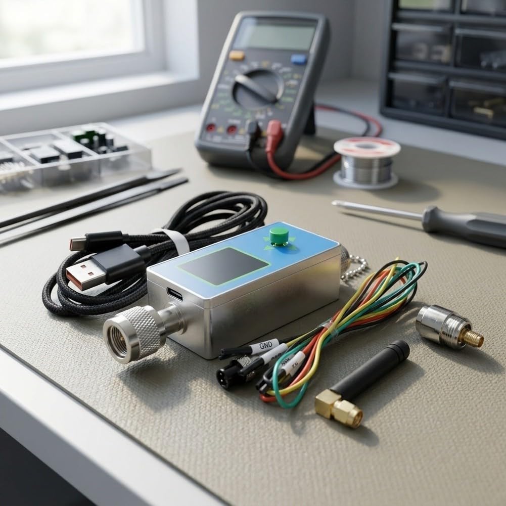 Medidor de potencia RF 10 GHz N conector TFT pantalla