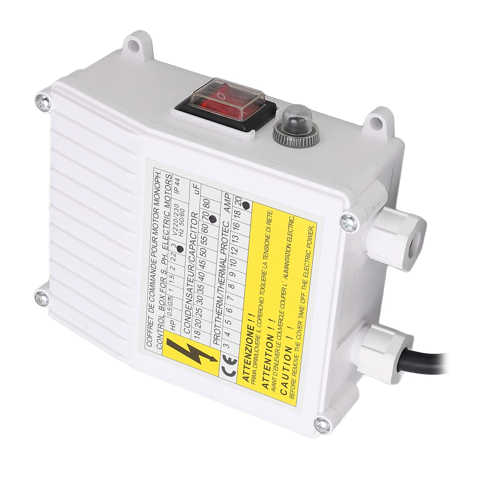 Caja de Control de Bomba de Pozo Profundo 3,0 2,2 KW 70uf 20A Enchufe Europeo 220V
