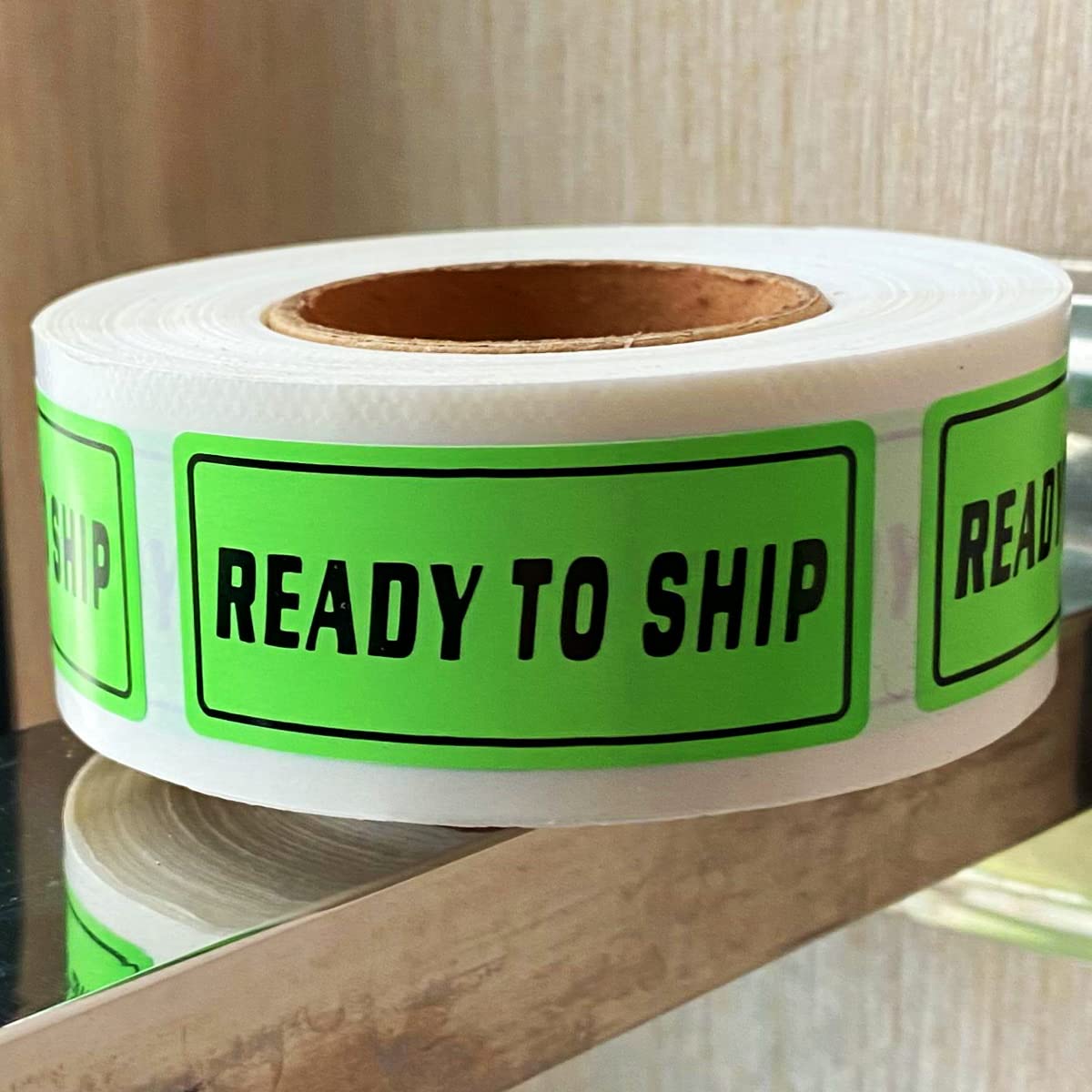 Amazon.com: Ready to Ship Green Fluorescent Shipping Label