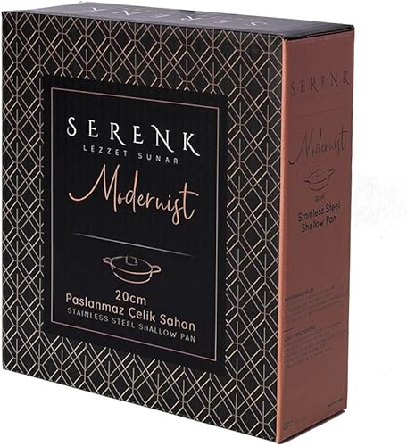 Miniatura 7 de Serenk Olla modernista de acero inoxidable de 7-8-9 pulgadas, olla grande con tapa para sopa, guisos y caldo, brillante, esencial de cocina