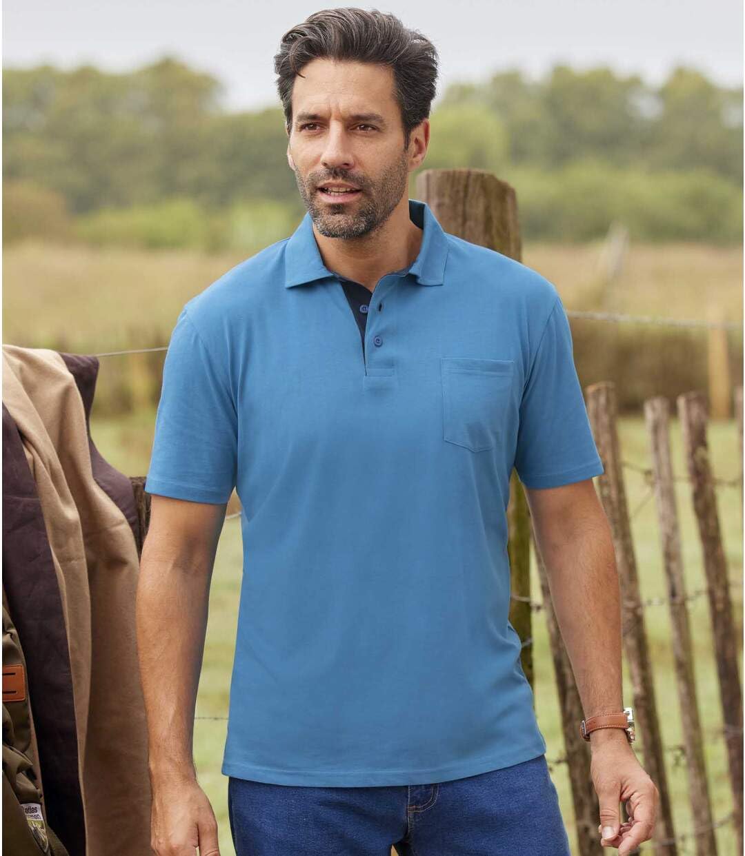 ATLAS FOR MEN - Set di 5 Polo da Uomo - Maniche Corte - Disponibili nelle Taglie Grandi