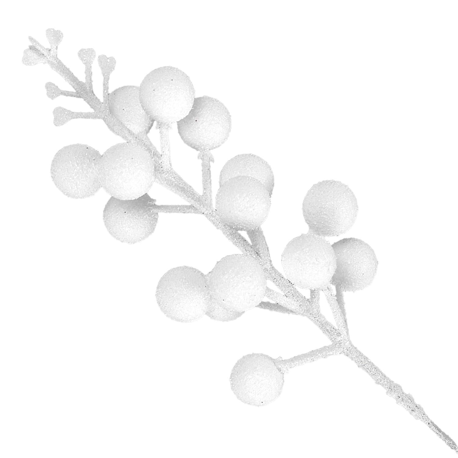 KKSTY Pack of 16 Christmas Glitter Berry Stem - Image 3