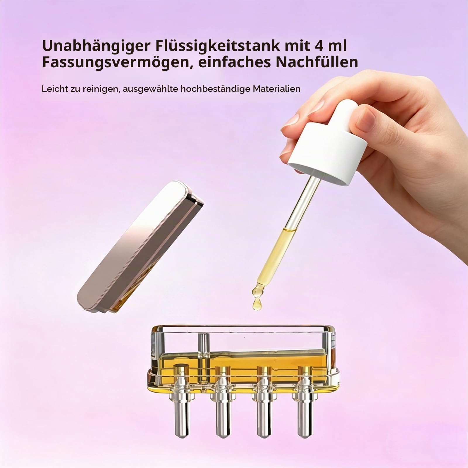 Haarbürste mit Kopfhautölspender, Geschenk für Frauen und Männer