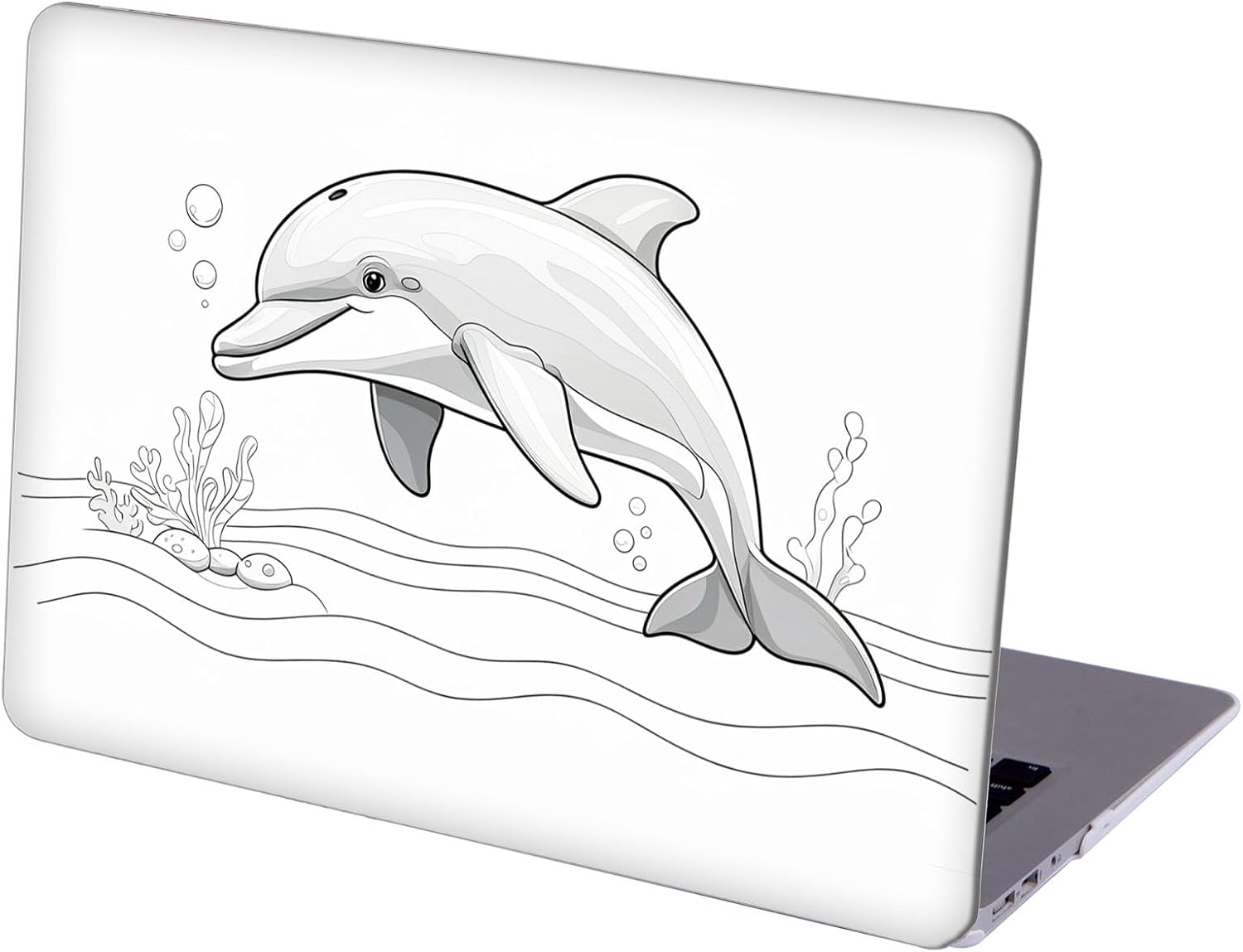 Compatible with MacBook Neo 13-inch, Hard Shell Case with Keyboard Cover and Screen Protector (A3404 A18 Pro chip, 2026 Release) - Dolphins MC22085