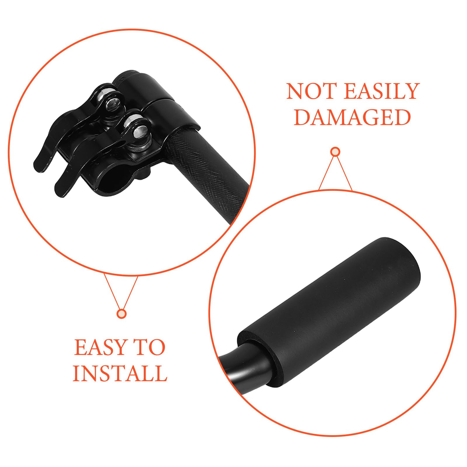 2 extensores de manillar para silla de ruedas/cochecito, accesorios de asistencia para adultos, capacidad de peso de 136 kg (300 lbs), altura ajustable y diseño ergonómico.